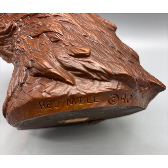 Vtg Red Mill Bald Eagle Head Bust Figurine‎ 1990 Patriotic - Picture 5 of 6